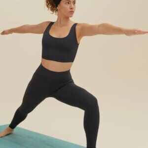 NWT PrAna Luxara 7/8 Leggings Size XL Black Yoga Pilates Gym Workout